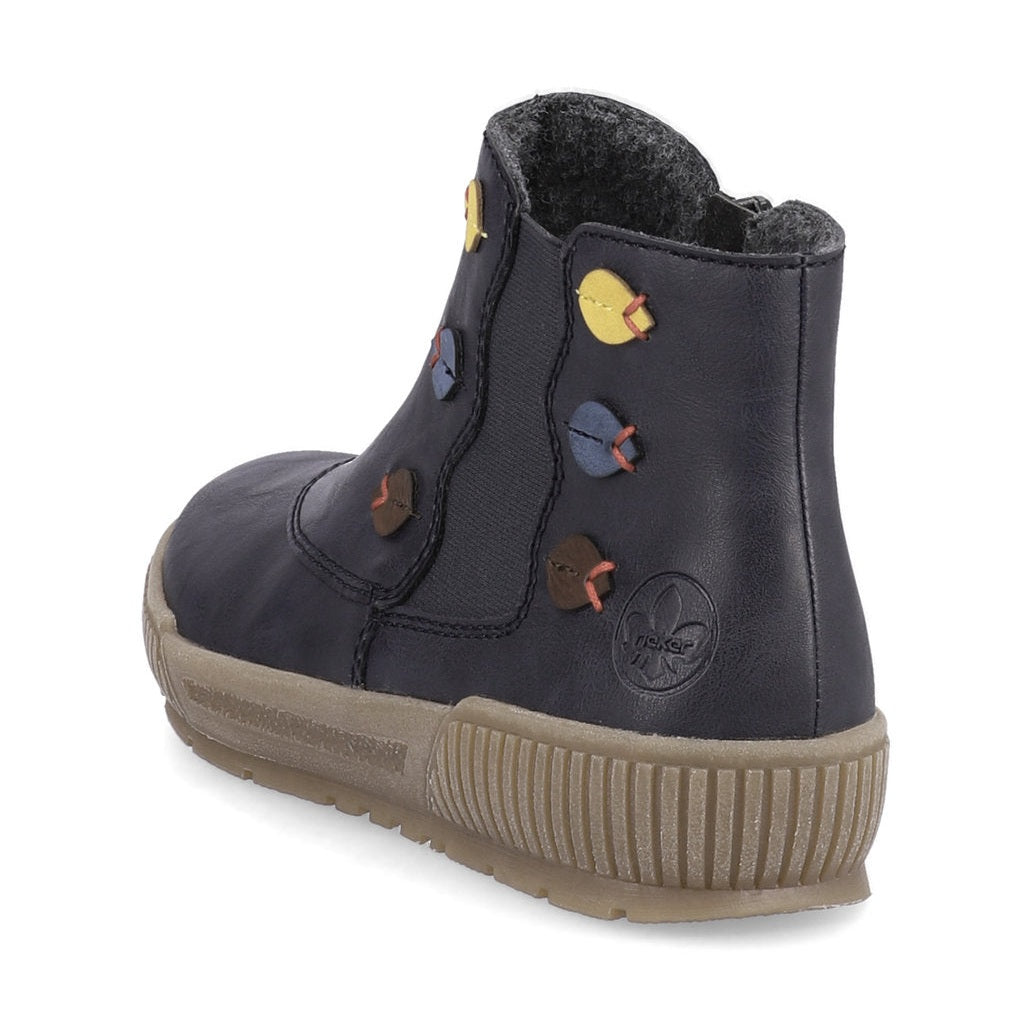 Rieker Ankle Boot with Zip N0751-14 OCEAN