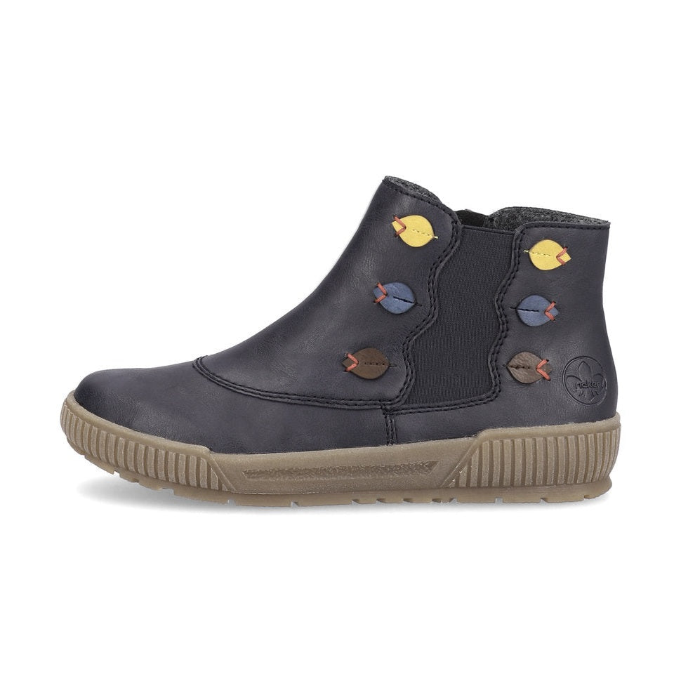 Rieker Ankle Boot with Zip N0751-14 OCEAN