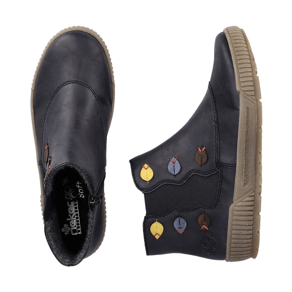 Rieker Ankle Boot with Zip N0751-14 OCEAN