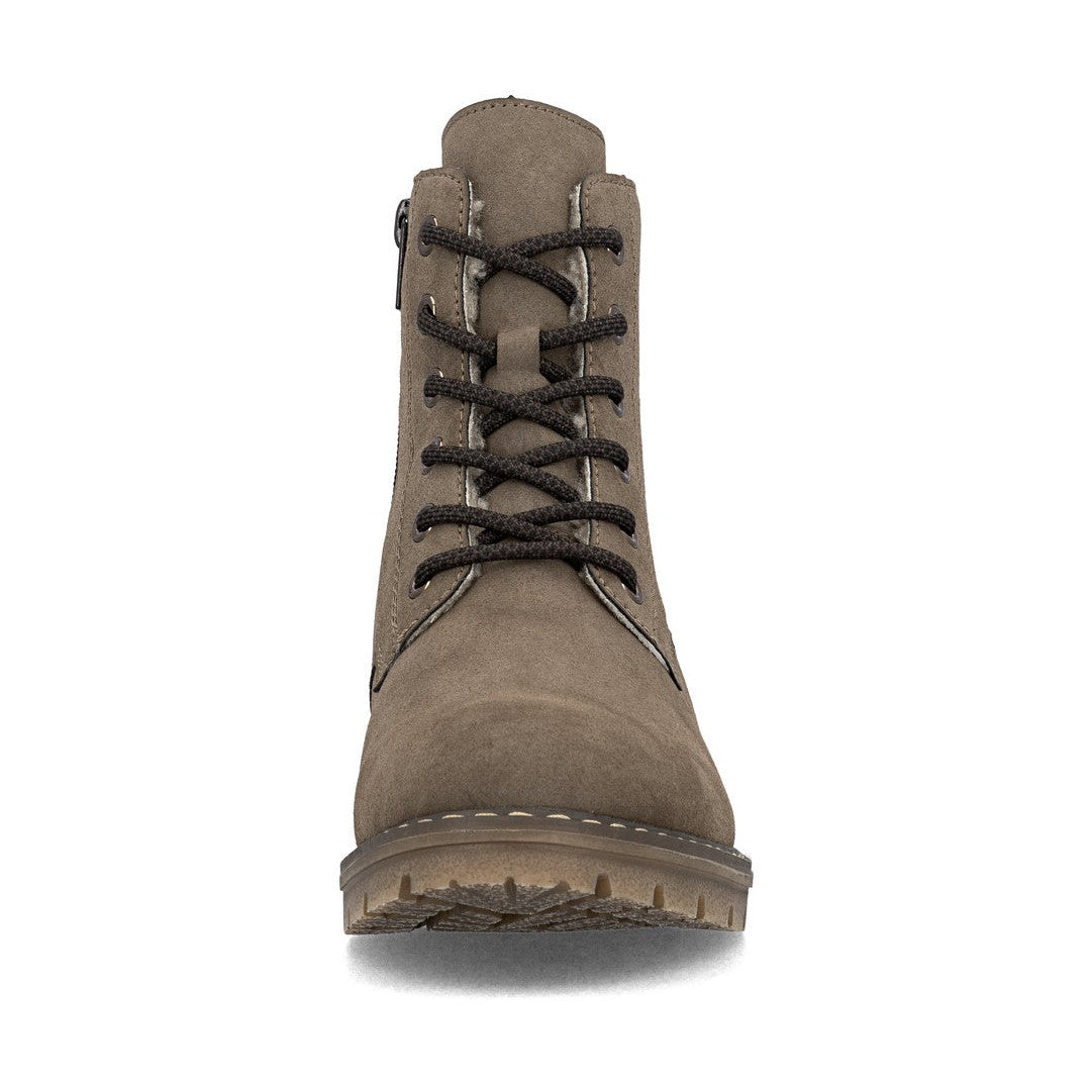 Rieker Ankle boot with Lace, zip and Waterproof lining Y9103-24 BROWN