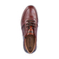 Rieker B2112 BROWN Leather Lace Shoe With Zip B2112-25