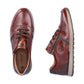 Rieker B2112 BROWN Leather Lace Shoe With Zip B2112-25