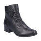 Rieker BLACK Soft Leather Victoriana Ankle Boot 78659-00