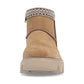 Rieker Casual Ankle Boot Fur lined with zip W2074-24 TAN