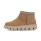 Rieker Casual Ankle Boot Fur lined with zip W2074-24 TAN