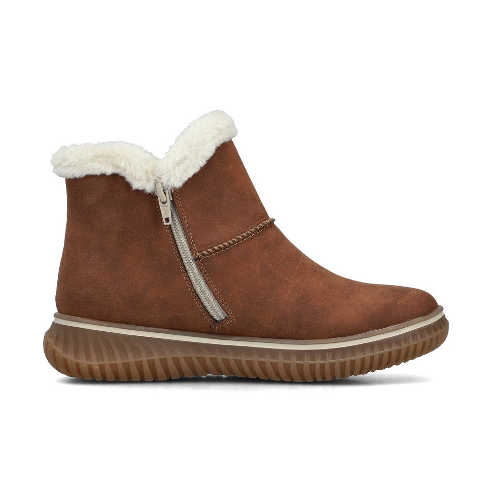 Rieker Casual Ankle Boot With Warm and Water Repellent Lining 74260-25 TAN