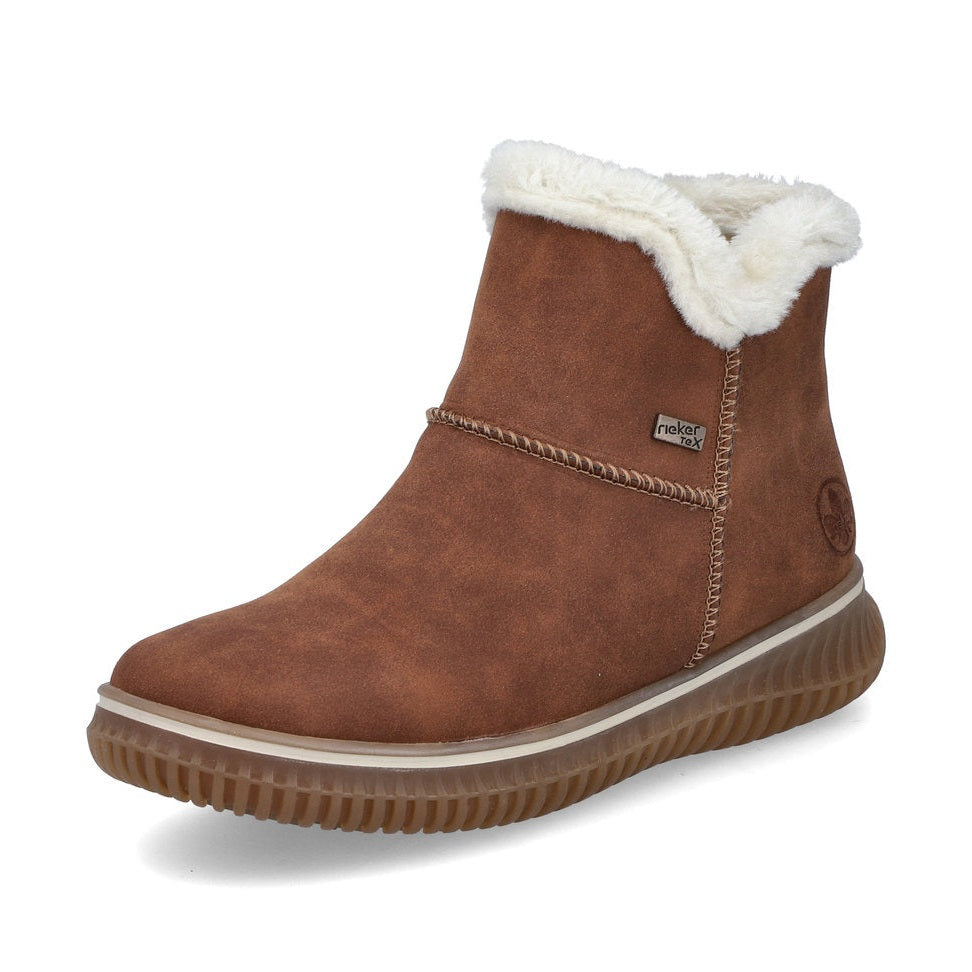 Rieker Casual Ankle Boot With Warm and Water Repellent Lining 74260-25 TAN