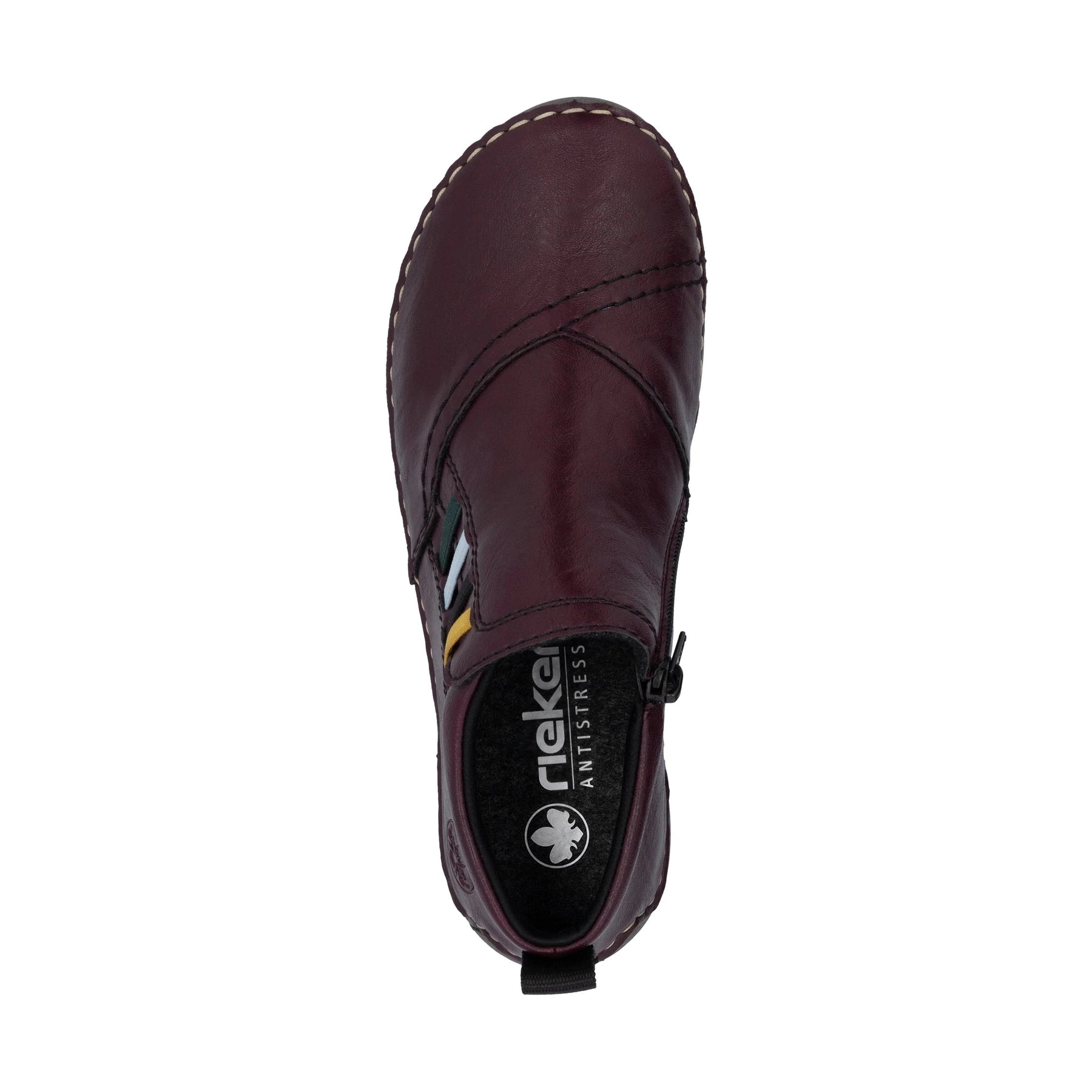 Rieker Casual Ankle Boot with zip 52584-30 BURGUNDY