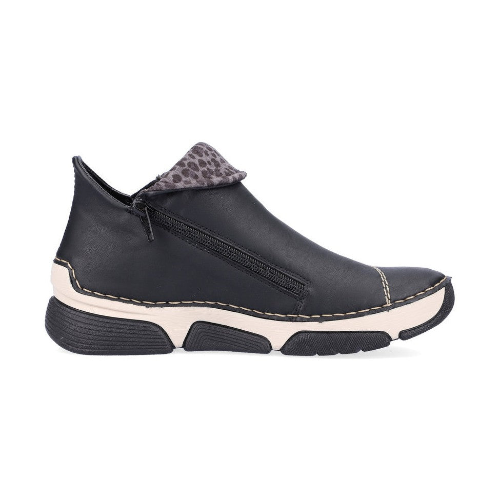 Rieker Casual Ankle boot with trainer sole 45983-00 BLACK