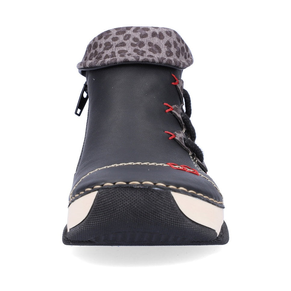 Rieker Casual Ankle boot with trainer sole 45983-00 BLACK