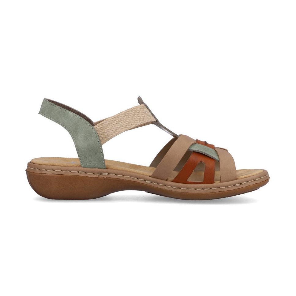 Rieker Casual Sandal 65918-52 GREEN