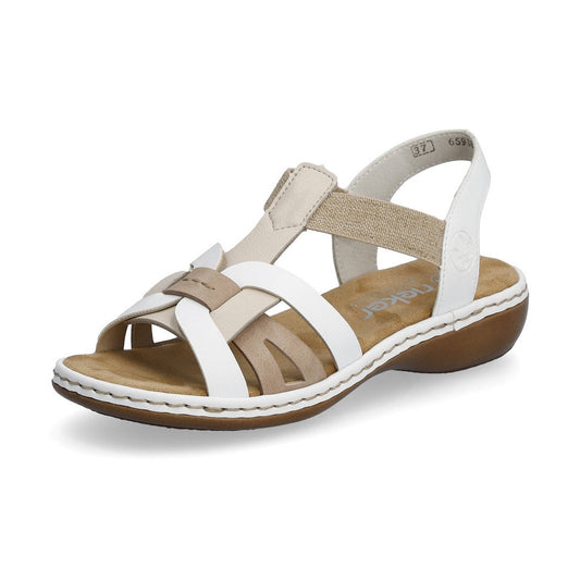 Rieker Casual Sandal 65918-81 PEBBLE