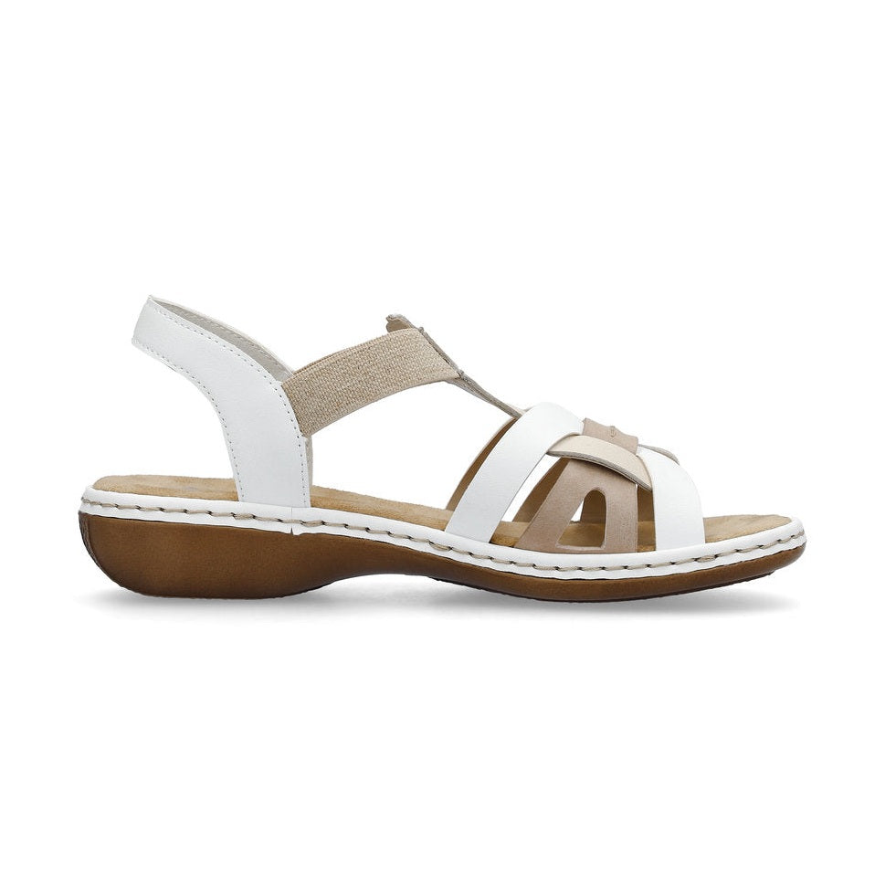 Rieker Casual Sandal 65918-81 PEBBLE