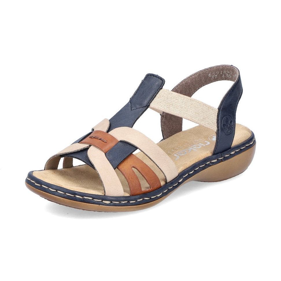 Rieker Casual Sandal 65918-90 BLUE MULTI
