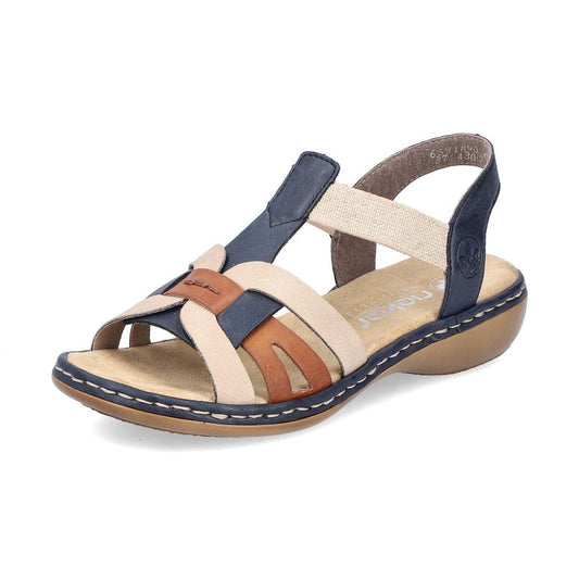 Rieker Casual Sandal 65918-90 BLUE MULTI