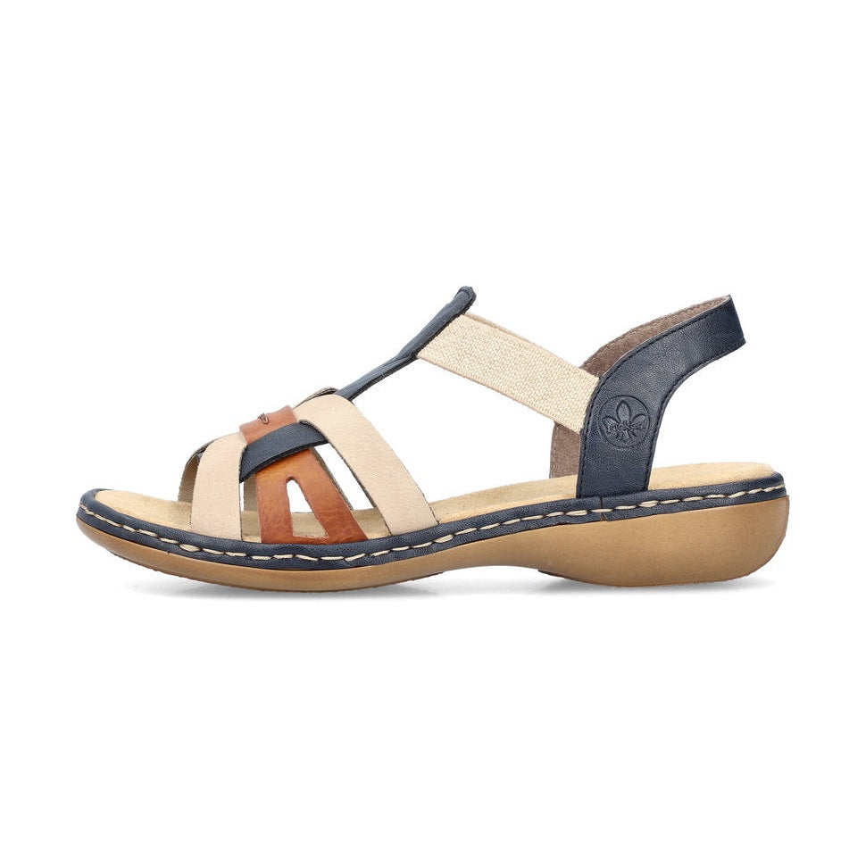 Rieker Casual Sandal 65918-90 BLUE MULTI