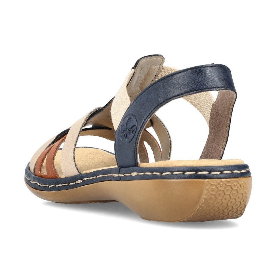 Rieker Casual Sandal 65918-90 BLUE MULTI