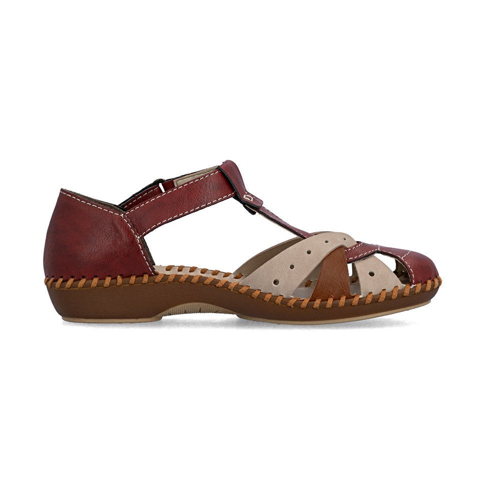 Rieker Casual Sandal Shoe M1655-34 RED