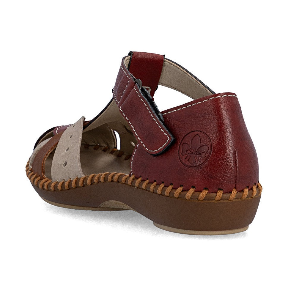 Rieker Casual Sandal Shoe M1655-34 RED