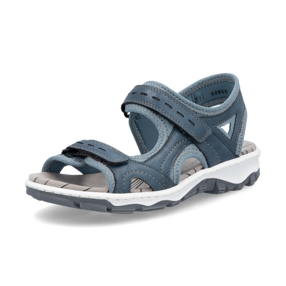 Rieker Casual Walking Sandal 68866-12 BLUE