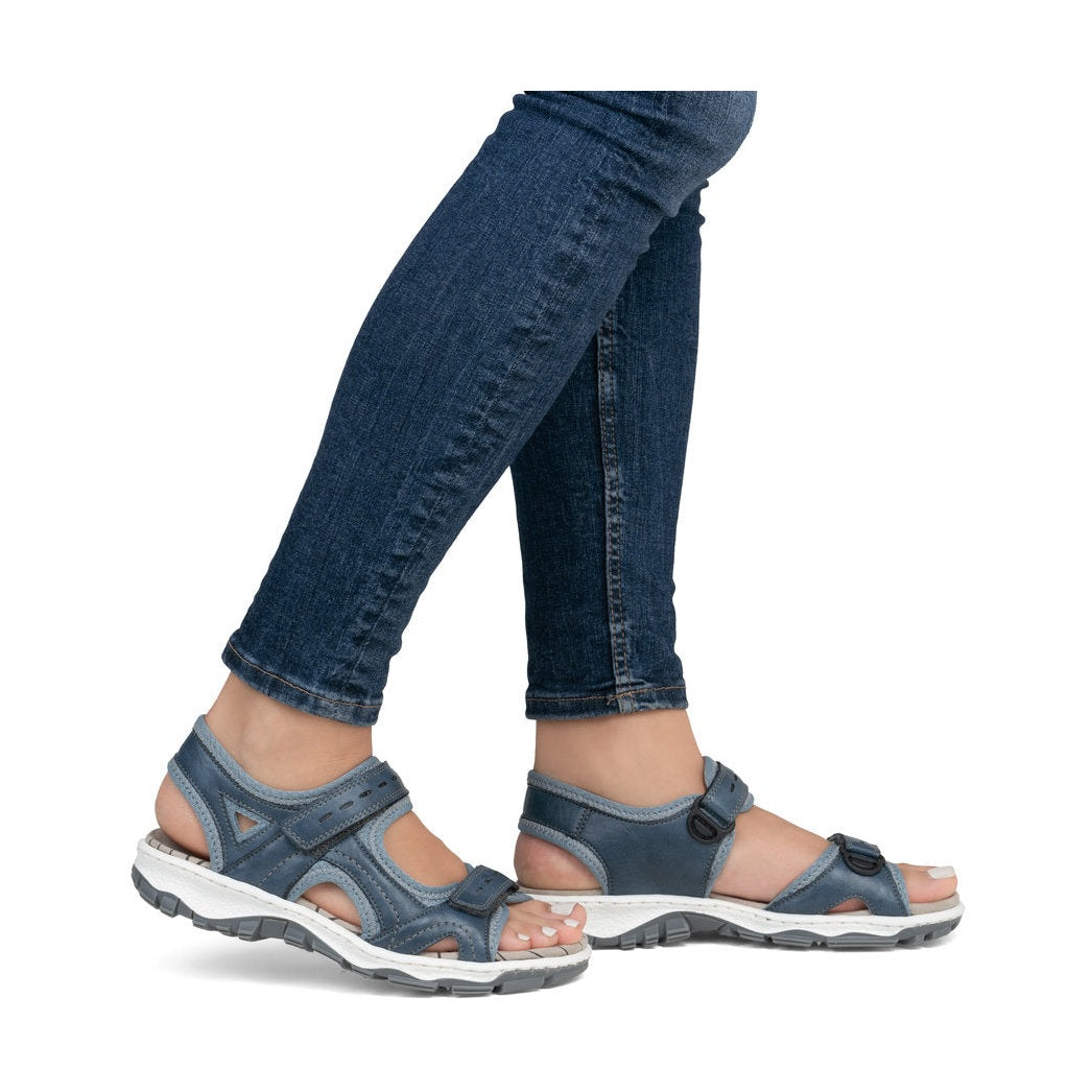 Rieker Casual Walking Sandal 68866-12 BLUE