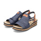 Rieker Casual Wedge Sandal 62962- NAVY