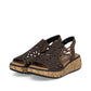 Rieker Casual Wedge Sandal V1765-24 BROWN