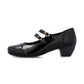 Rieker Classic Patent Leather Bar Shoe 41758-00 BLACK