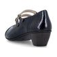 Rieker Classic Patent Leather Bar Shoe 41758-14 NAVY