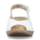 Rieker Classic Wedge Sandal 62462-80 WHITE