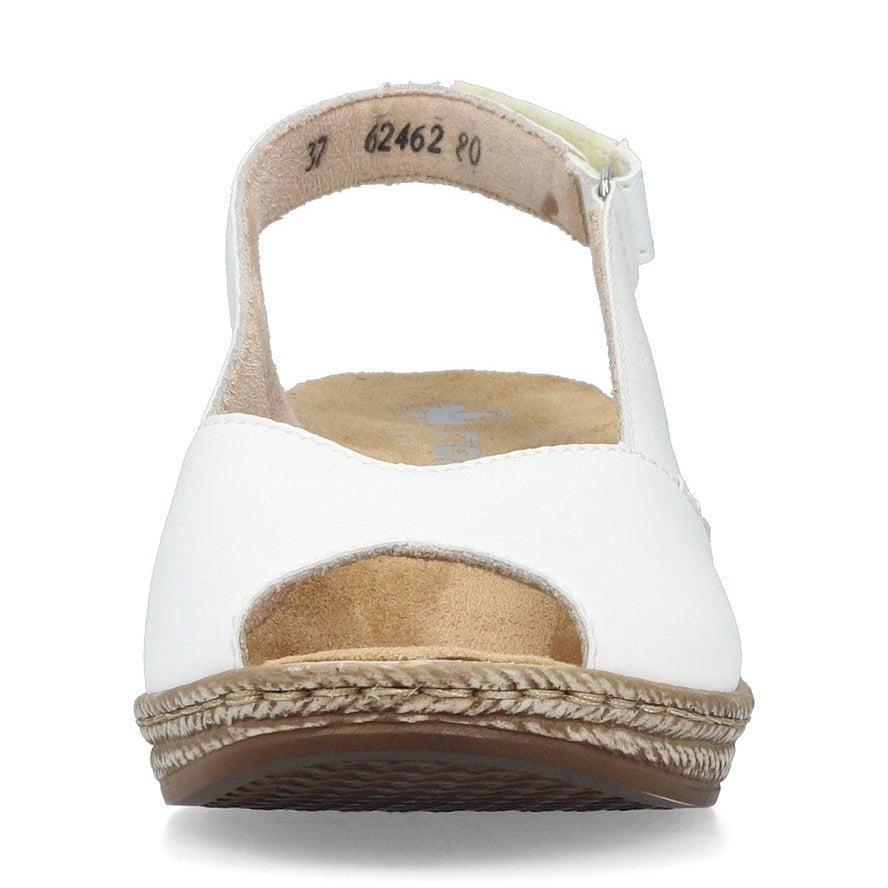 Rieker Classic Wedge Sandal 62462-80 WHITE