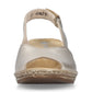 Rieker Classic Wedge Sandal 62462-90 LIGHT GOLD