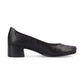 Rieker Court Shoe in leather 41650-00 BLACK