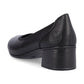 Rieker Court Shoe in leather 41650-00 BLACK