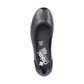 Rieker Court Shoe in leather 41650-00 BLACK