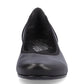 Rieker Court Shoe in leather 41650-00 BLACK