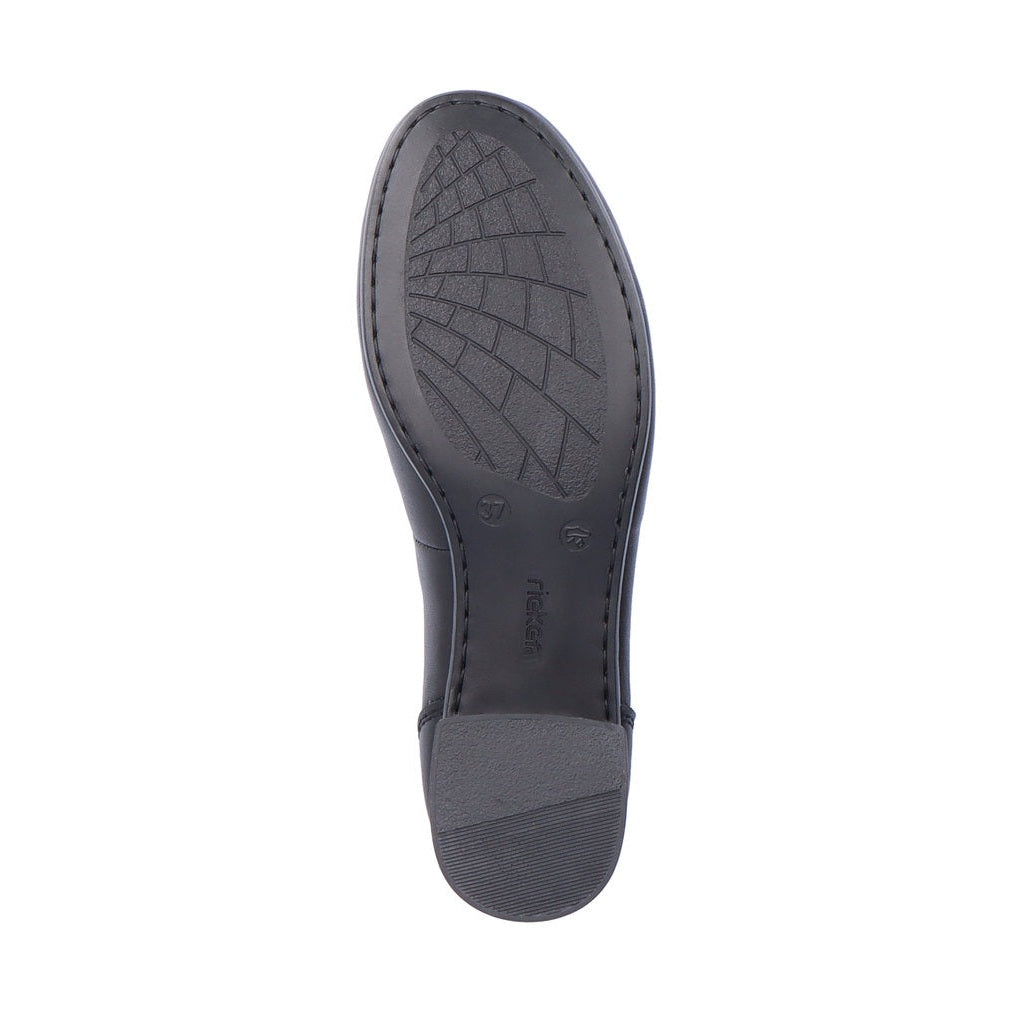 Rieker Court Shoe in leather 41650-00 BLACK
