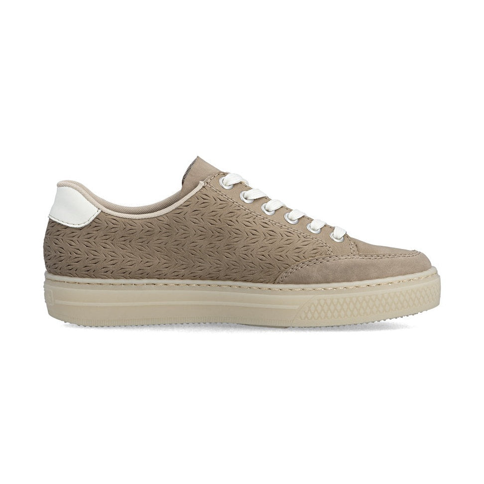 Rieker Cupsole Trainer With Lace And Zip L5903-20 CAMEL