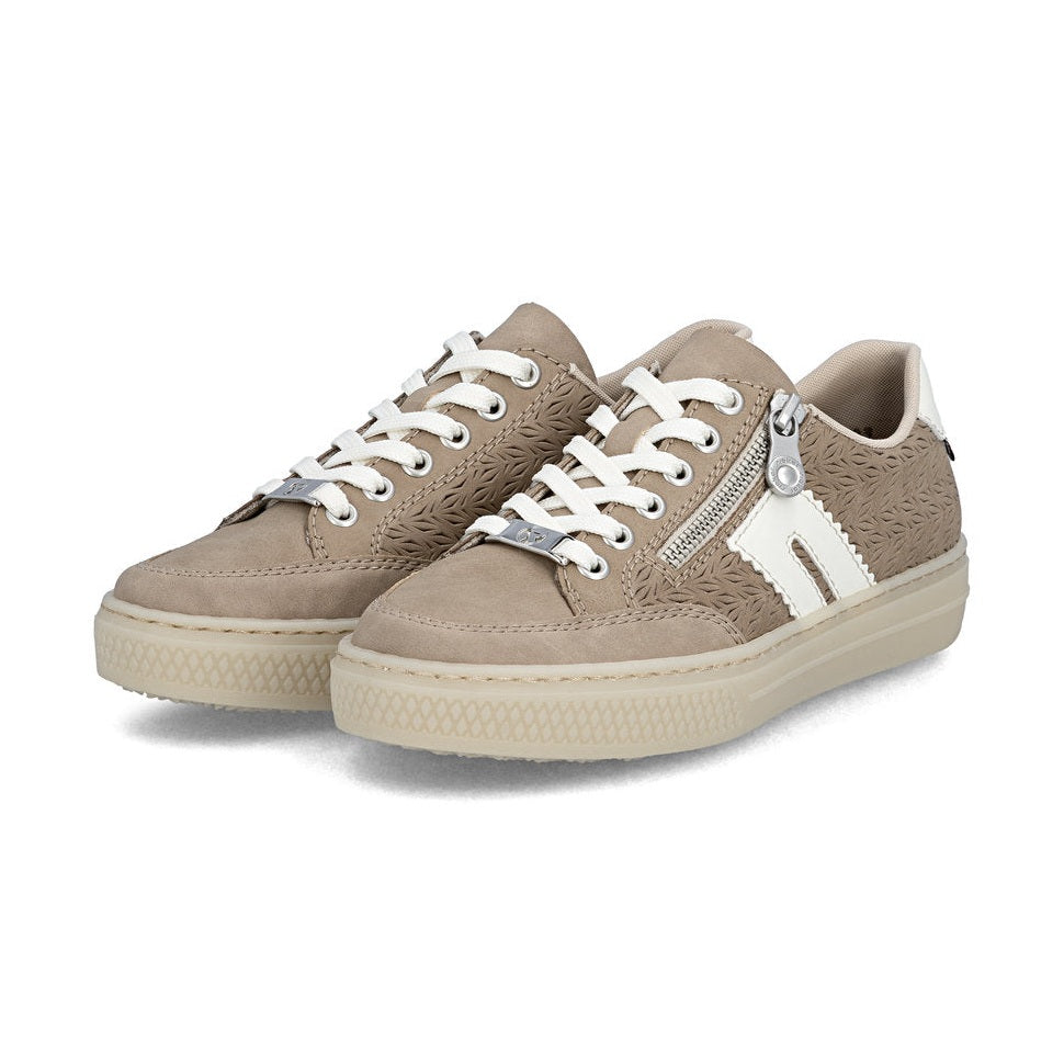 Rieker Cupsole Trainer With Lace And Zip L5903-20 CAMEL