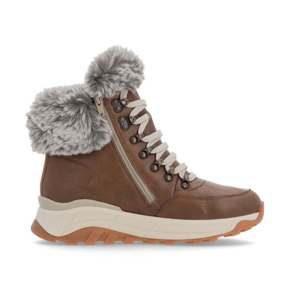 Rieker Evolution W0063 Nut Fur Cuff Trainer style Boot