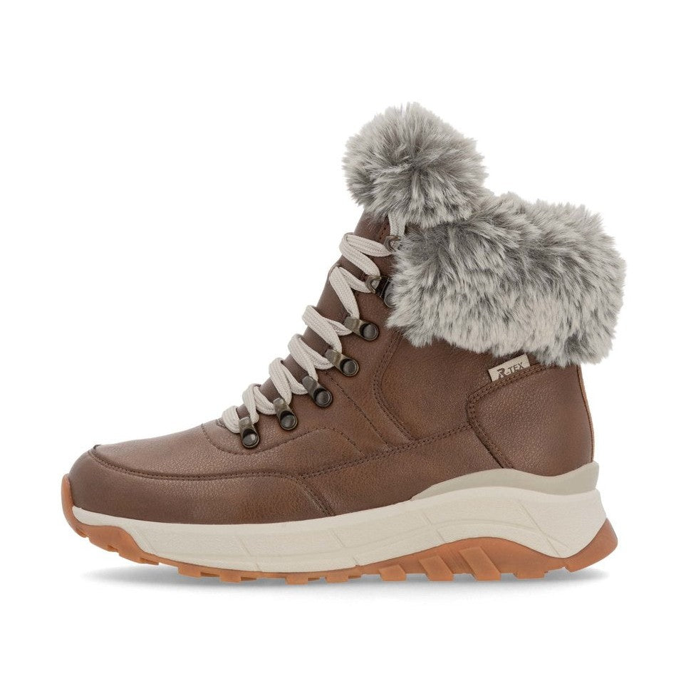 Rieker Evolution W0063 Nut Fur Cuff Trainer style Boot
