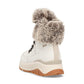 Rieker Evolution W0063 OFF WHITE Fur Cuff Trainer style Boot