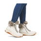 Rieker Evolution W0063 OFF WHITE Fur Cuff Trainer style Boot