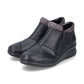 Rieker L4881 BLACK Double Zip Water Resistant Ankle Boot L4881-01