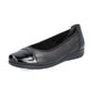 Rieker L9351 BLACK Patent Cap Pump L9351-00