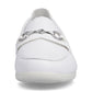 Rieker L9355 WHITE Slip On Loafer Shoe L9355-80