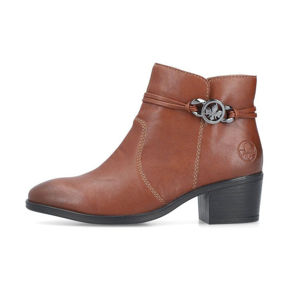 Rieker Ladies Boot 73970 Classic ankle boot with zip NUT 73970-22