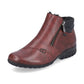 Rieker Ladies Boot L4655 RED Soft Leather Twin Zip Water repellent ankle boot L4655-35