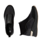Rieker Ladies Boot N6361 Trainer style front zip Ankle Boot with Black wedge sole BLACK N6361-00
