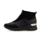 Rieker Ladies Boot N6361 Trainer style front zip Ankle Boot with Black wedge sole BLACK N6361-00